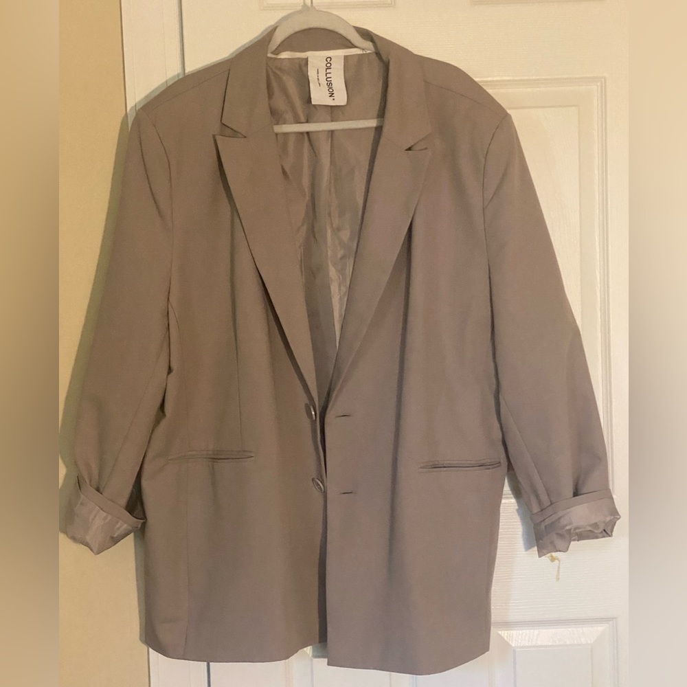 ASOS Taupe Oversized Blazer